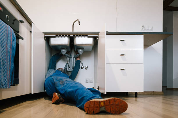 Professional Drain Cleaning technician working in Woodway, WA